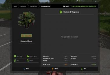 Claas Matador Pack FS2017 v1.0