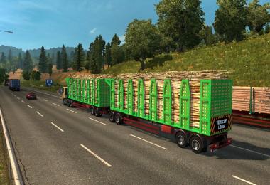 PACK CARGO DOUBLE TRAILERS ETS2 1.28
