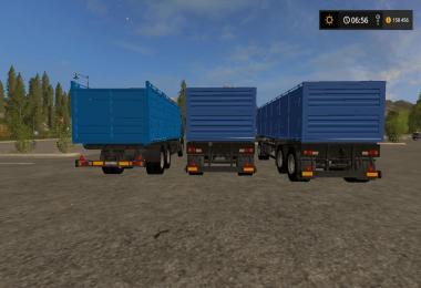 Pack KamAZ 65117 and 2 trailers v1.6
