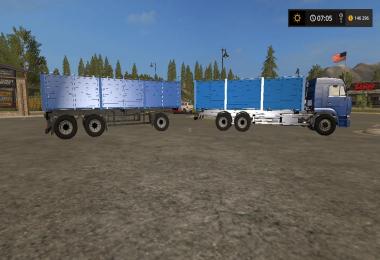 Pack KamAZ 65117 and 2 trailers v1.6