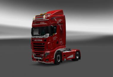 Scania R700 Skyteam skin 1.28