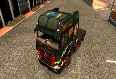 Skin Ready for Duty! Mercedes Actros (Big Stars) 1.28
