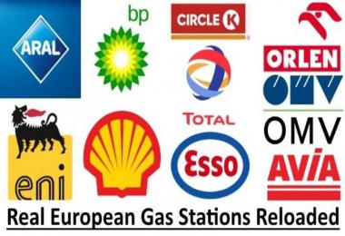 Realistic European petrol station 04.10.17