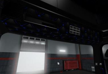 Scania RJL 4 Series Black and Dark Blue Interior [1.28.x]
