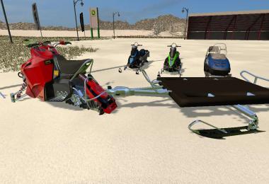 Sled Trailer for ATV's & Snowmobiles v1