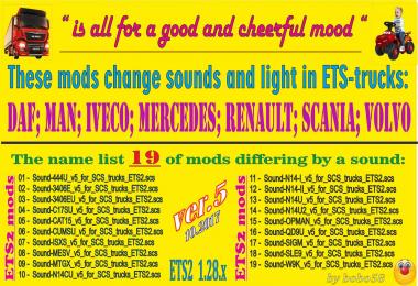 Sound mod for trucks ets2 v5.0