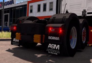 A&M Mudflaps for Scania S 1.30+