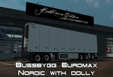 Bussbygg Euromax Nordic Trailer with dolly v1.0 1.28-1.30