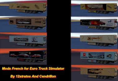 Ets2 Trailer Skin Pack old cars v1.0