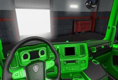 Green interior for Scania 2016 1.30