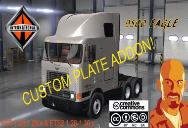 INTERNATIONAL 9800 CUSTOM PLATE 1.28 - 1.29 - 1.30.x
