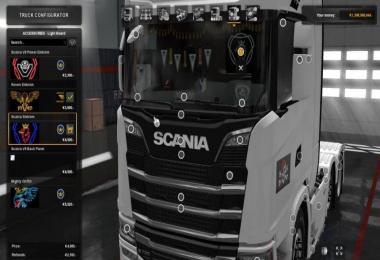 LED plate from scania (old) for scania S & R 2016 1.30