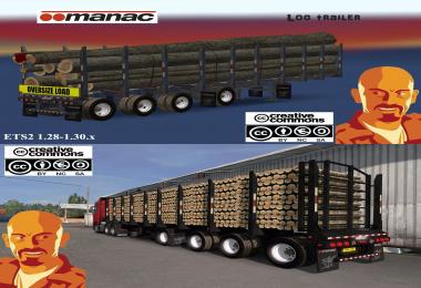 MANAC 4 AXIS LOG TRAILER ETS2 1.28 - 1.30.x