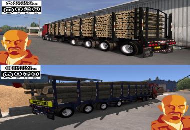 MANAC 4 AXIS LOG TRAILER ETS2 1.28 - 1.30.x
