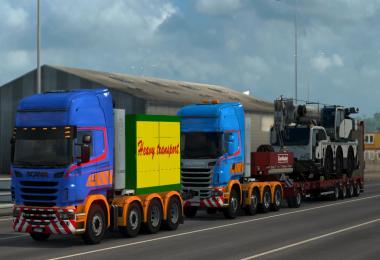 Scania R Heavy Haul Convoy Mod 1.28 & 1.30