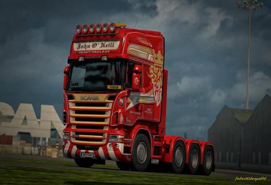 Scania R580 V8 Topline – John O'Neill Texture (RJL) v1.0