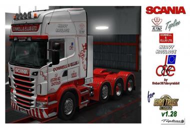 Scania R730 V8 Topline – Donnell & Ellis Texture (RJL) v1