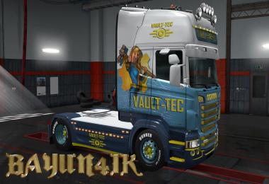Scania R&S Topline Vault-tec skin 1.28.x