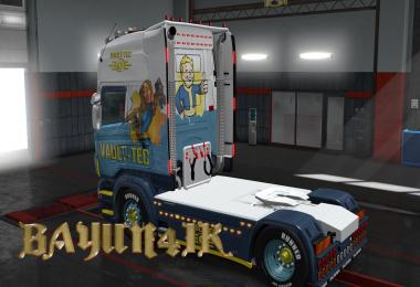 Scania R&S Topline Vault-tec skin 1.28.x