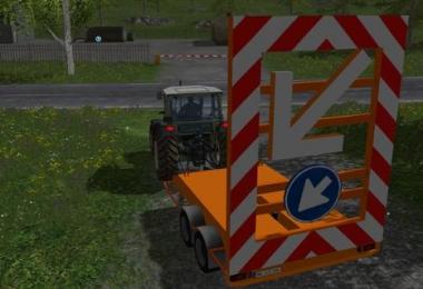 Traffic safety trailer (VSA) with a lighting v1.0