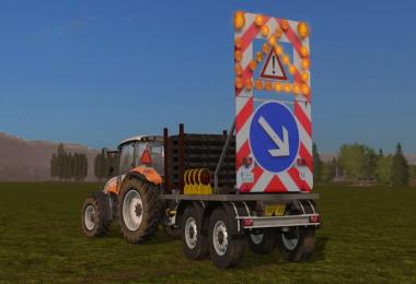 Traffic safety trailer (VSA) with a lighting v1.0
