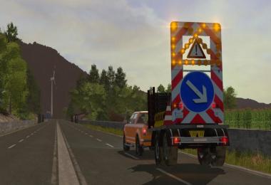 Traffic safety trailer (VSA) with a lighting v1.0