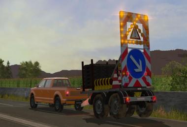 Traffic safety trailer (VSA) with a lighting v1.0