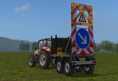 Traffic safety trailer (VSA) with a lighting v1.0