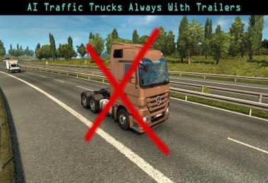 AI traffic trucks always with trailers