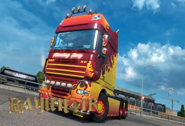 DAF XF 105 Flame skin 1.30