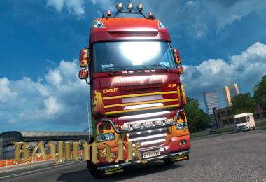 DAF XF 105 Flame skin 1.30