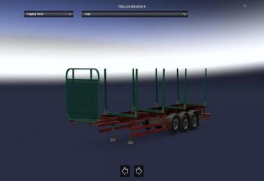 Empty Logging(Wood) Trailer Support 1.30.x