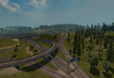 Rotterdam Brussel Highway with Calais Duisburg Road Int v2.0