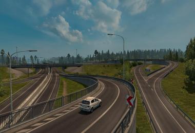 Rotterdam Brussel Highway with Calais Duisburg Road Int v2.0