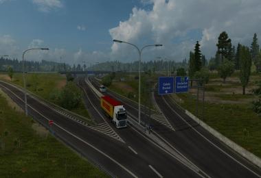 Rotterdam Brussel Highway with Calais Duisburg Road Int v2.0