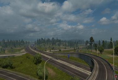 Rotterdam Brussel Highway with Calais Duisburg Road Int v2.0