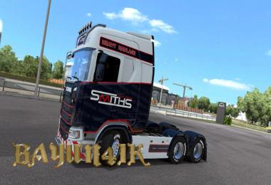 Scania S 2016 SCS Smiths heavy haulage skin 1.30