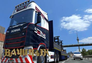 Scania S 2016 SCS Smiths heavy haulage skin 1.30