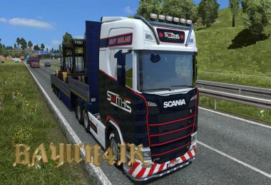 Scania S 2016 SCS Smiths heavy haulage skin 1.30
