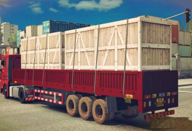 Wooden Box for Low Column Flatbed Trailer v1.0