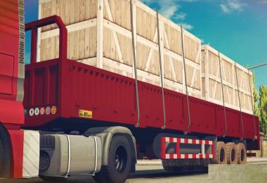 Wooden Box for Low Column Flatbed Trailer v1.0
