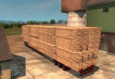 17.5M Flatbed Trailer wood transportation v1.0