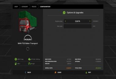 MAN TGS Bale Transport v1.0.0.0