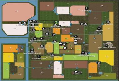 North Frisian march 4-fold map v1.3 without trenches