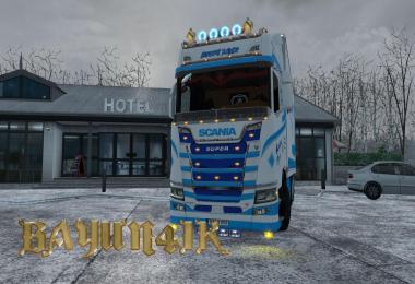 Scania S 2016 SCS Europe Flyer skin-pack 1.30