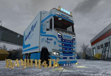 Scania S 2016 SCS Europe Flyer skin-pack 1.30