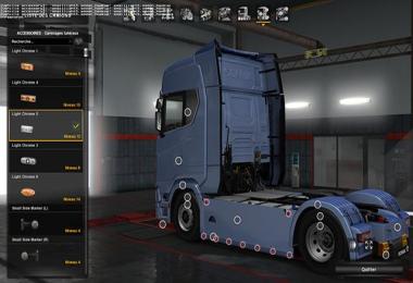 Sideskirt custom Scania 2016 S and R 1.30