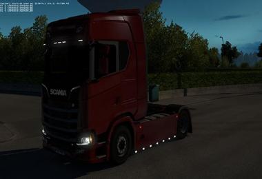 Sideskirt custom Scania 2016 S and R 1.30