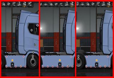 Sideskirt custom Scania 2016 S and R 1.30