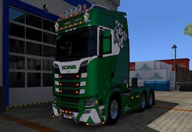 Squirrel Logistics Metallic skin for Scania R, S Next Gen 1.30.x